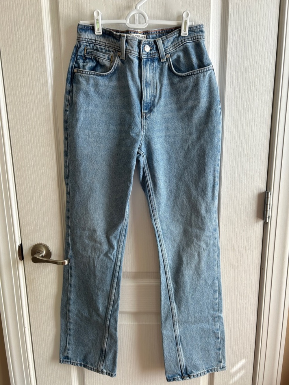 We The Free Light Blue Straight Leg Jeans